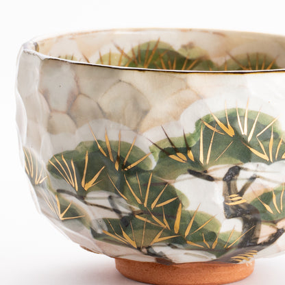 抹茶碗　雪松之絵　俊山窯 KOTOPOTTER