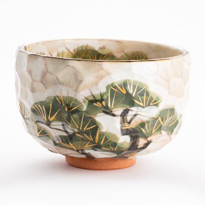 抹茶碗　雪松之絵　俊山窯 KOTOPOTTER