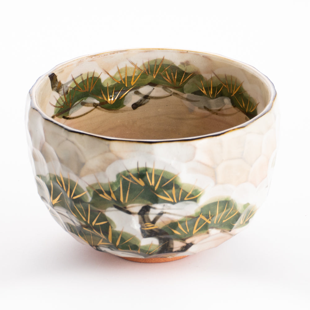 抹茶碗　雪松之絵　俊山窯 KOTOPOTTER