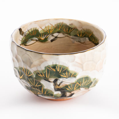 抹茶碗　雪松之絵　俊山窯 KOTOPOTTER