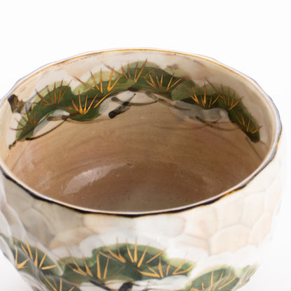 抹茶碗　雪松之絵　俊山窯 KOTOPOTTER
