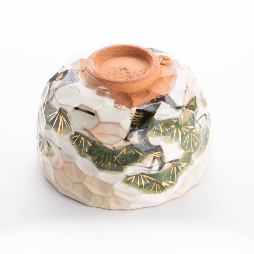 抹茶碗　雪松之絵　俊山窯 KOTOPOTTER