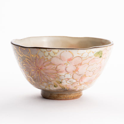 【清水焼】茶碗　花まつり ピンク　俊山窯 KOTOPOTTER
