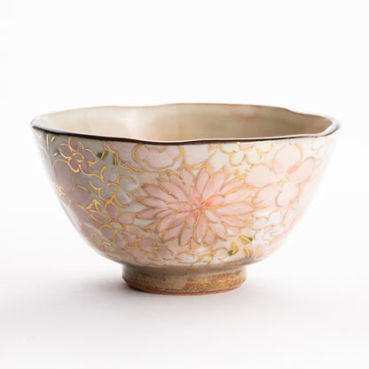 【清水焼】茶碗　花まつり ピンク　俊山窯 KOTOPOTTER