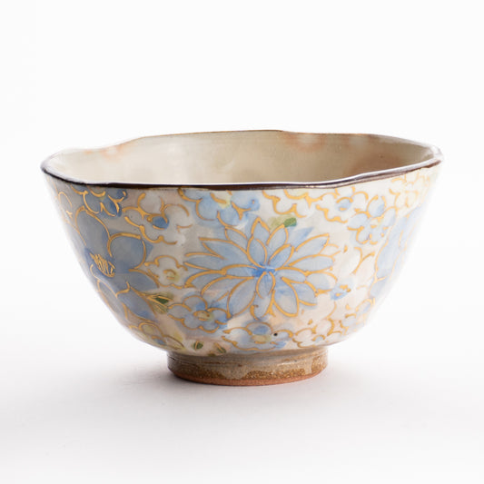 【清水焼】茶碗　花まつり 青　俊山窯 KOTOPOTTER