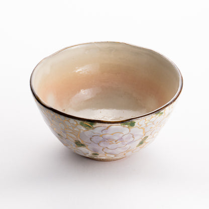 【清水焼】茶碗　花まつり 紫　俊山窯 KOTOPOTTER