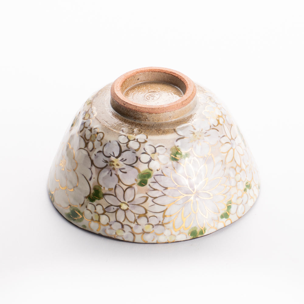 【清水焼】茶碗　花まつり 紫　俊山窯 KOTOPOTTER