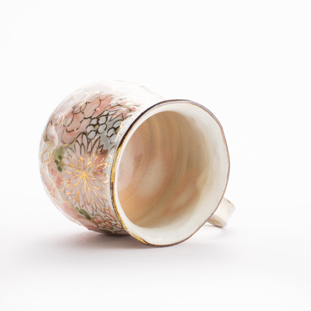 【清水焼】マグカップ　花まつり ピンク　俊山窯 KOTOPOTTER