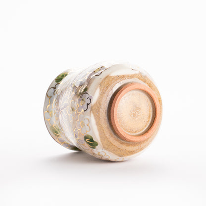 【清水焼】湯呑　花まつり 紫　俊山窯 KOTOPOTTER