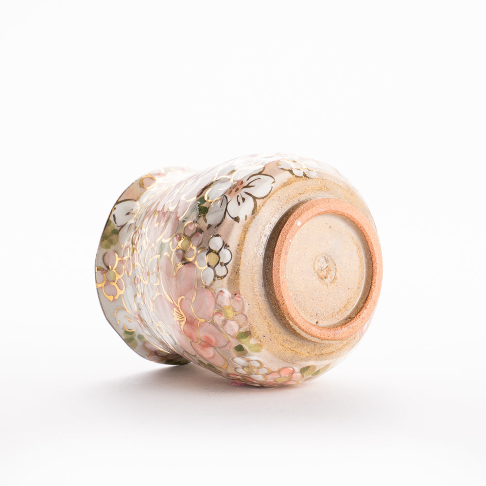 【清水焼】湯呑　花まつり ピンク　俊山窯 KOTOPOTTER
