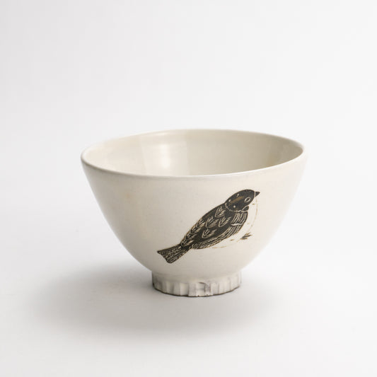 茶碗　スズメC　澤田卓伸 - Handcrafted Japanese pottery from Kyoto - Kyo ware / Kiyomizu ware.