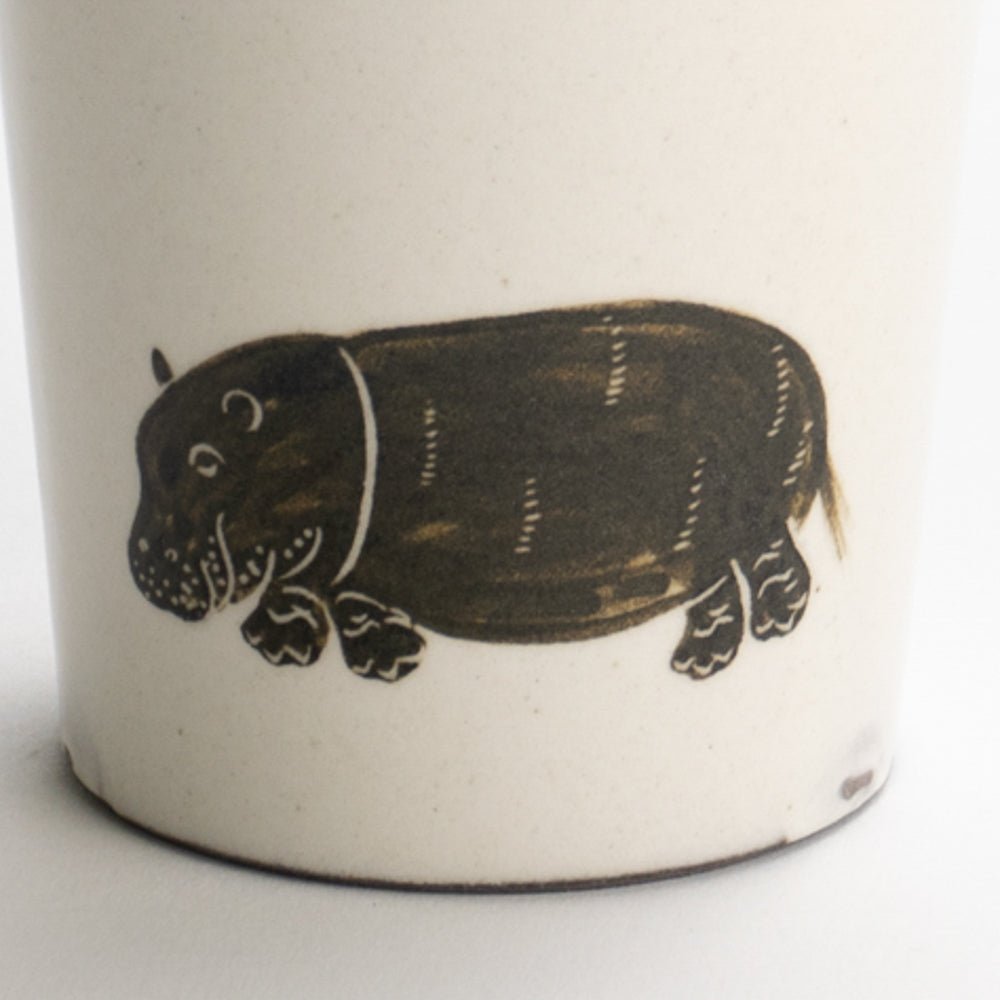 タンブラー　カバ　澤田卓伸 - Handcrafted Japanese pottery from Kyoto - Kyo ware / Kiyomizu ware.