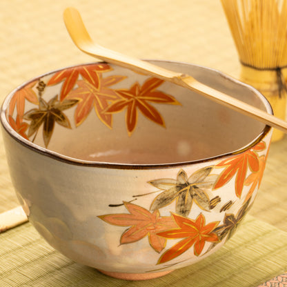 抹茶碗　紅葉　俊山窯 KOTOPOTTER