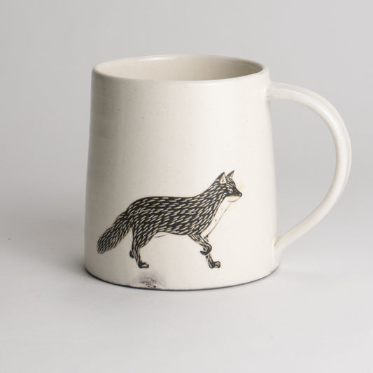 マグカップ　キツネ　澤田卓伸 - Handcrafted Japanese pottery from Kyoto - Kyo ware / Kiyomizu ware.