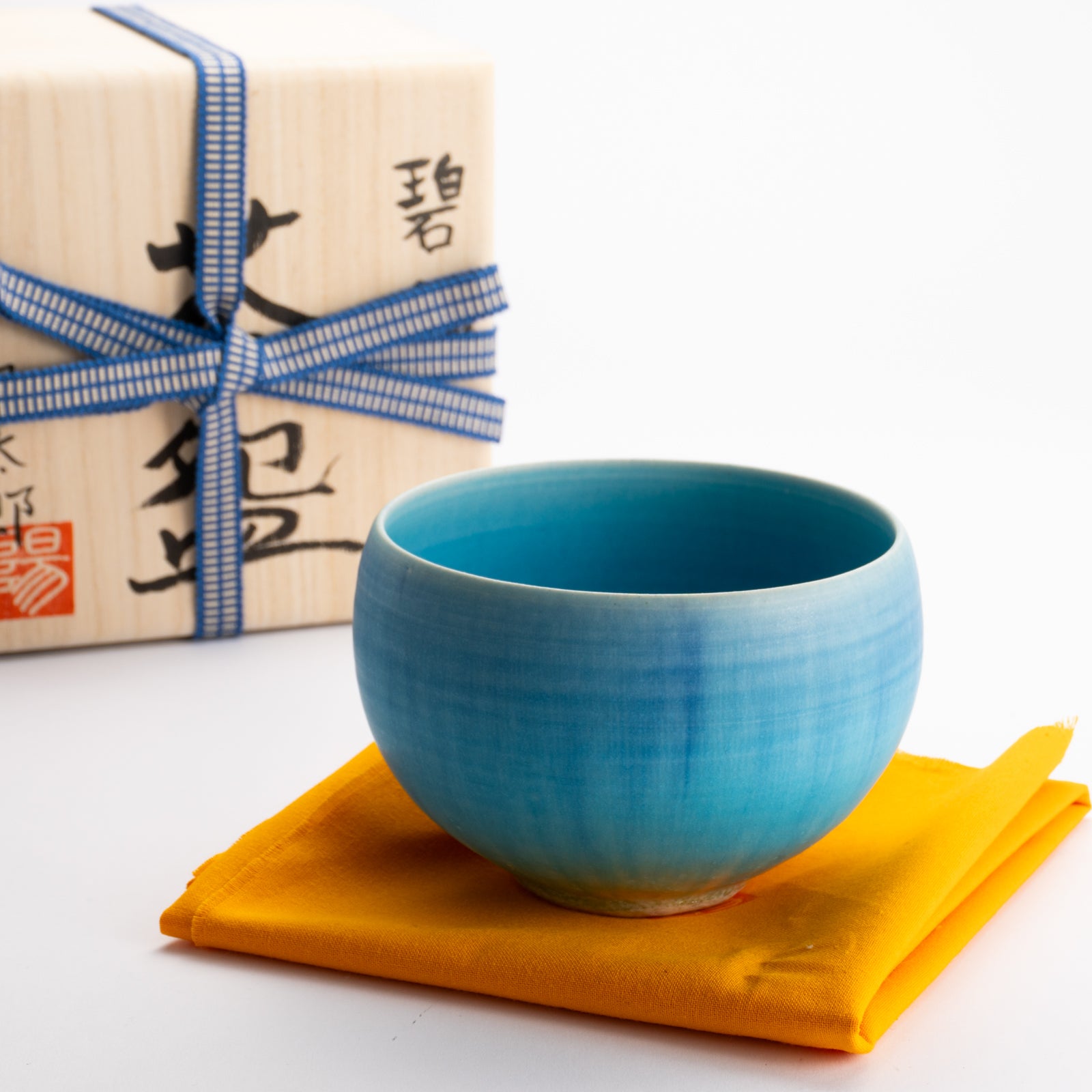 抹茶碗　碧釉2A　竹村陽太郎 KOTOPOTTER