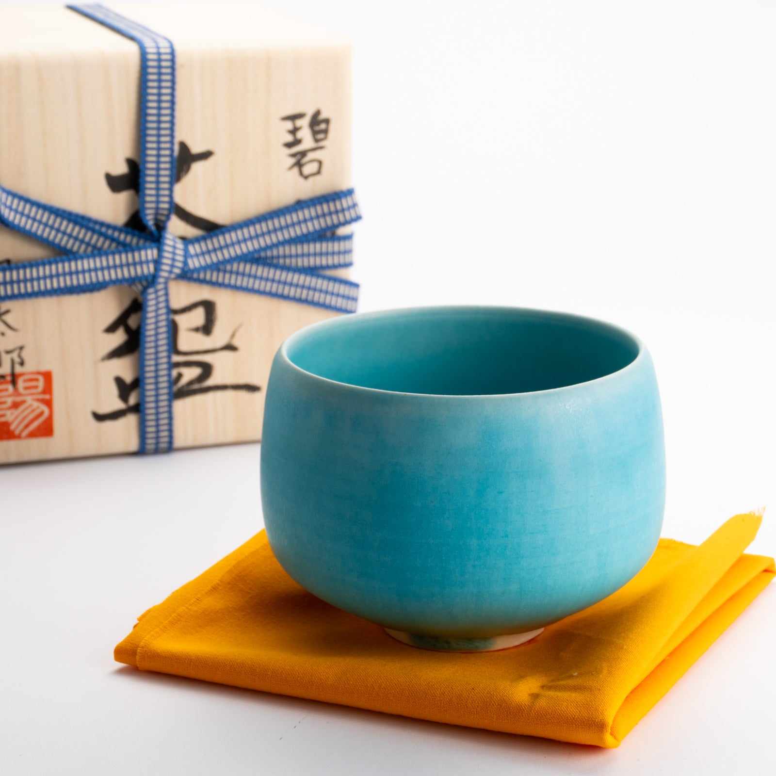 抹茶碗　碧釉2B　竹村陽太郎 KOTOPOTTER