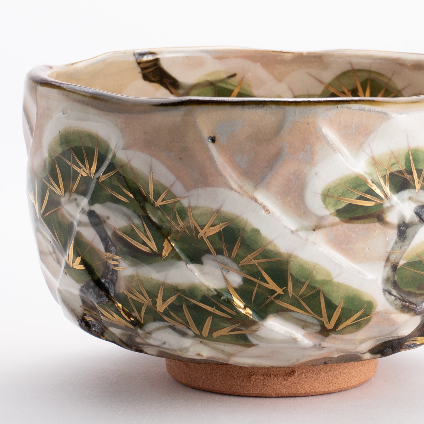 抹茶碗　雪松之絵　俊山窯 KOTOPOTTER