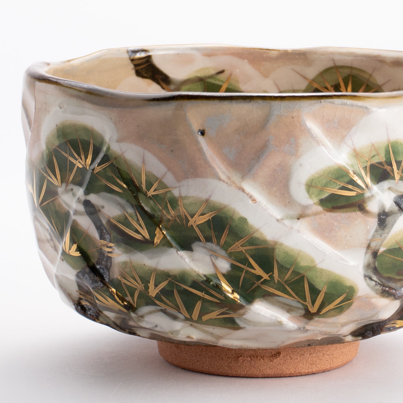 抹茶碗　雪松之絵　俊山窯 KOTOPOTTER