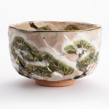 抹茶碗　雪松之絵　俊山窯 KOTOPOTTER