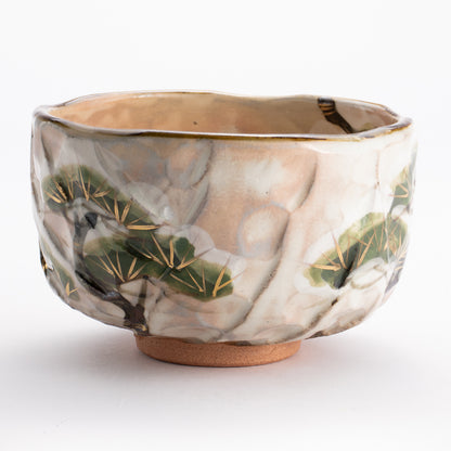抹茶碗　雪松之絵　俊山窯 KOTOPOTTER