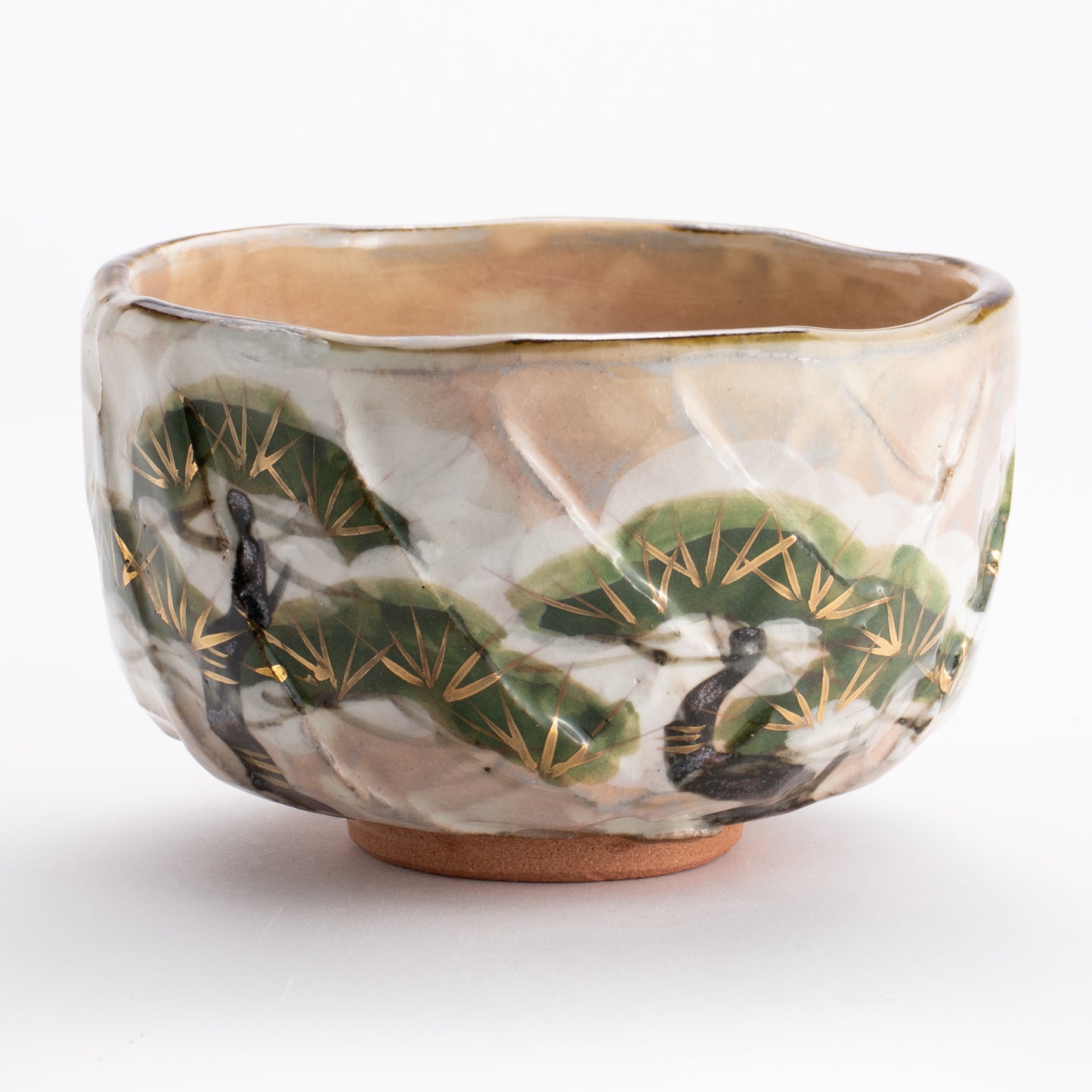抹茶碗　雪松之絵　俊山窯 KOTOPOTTER