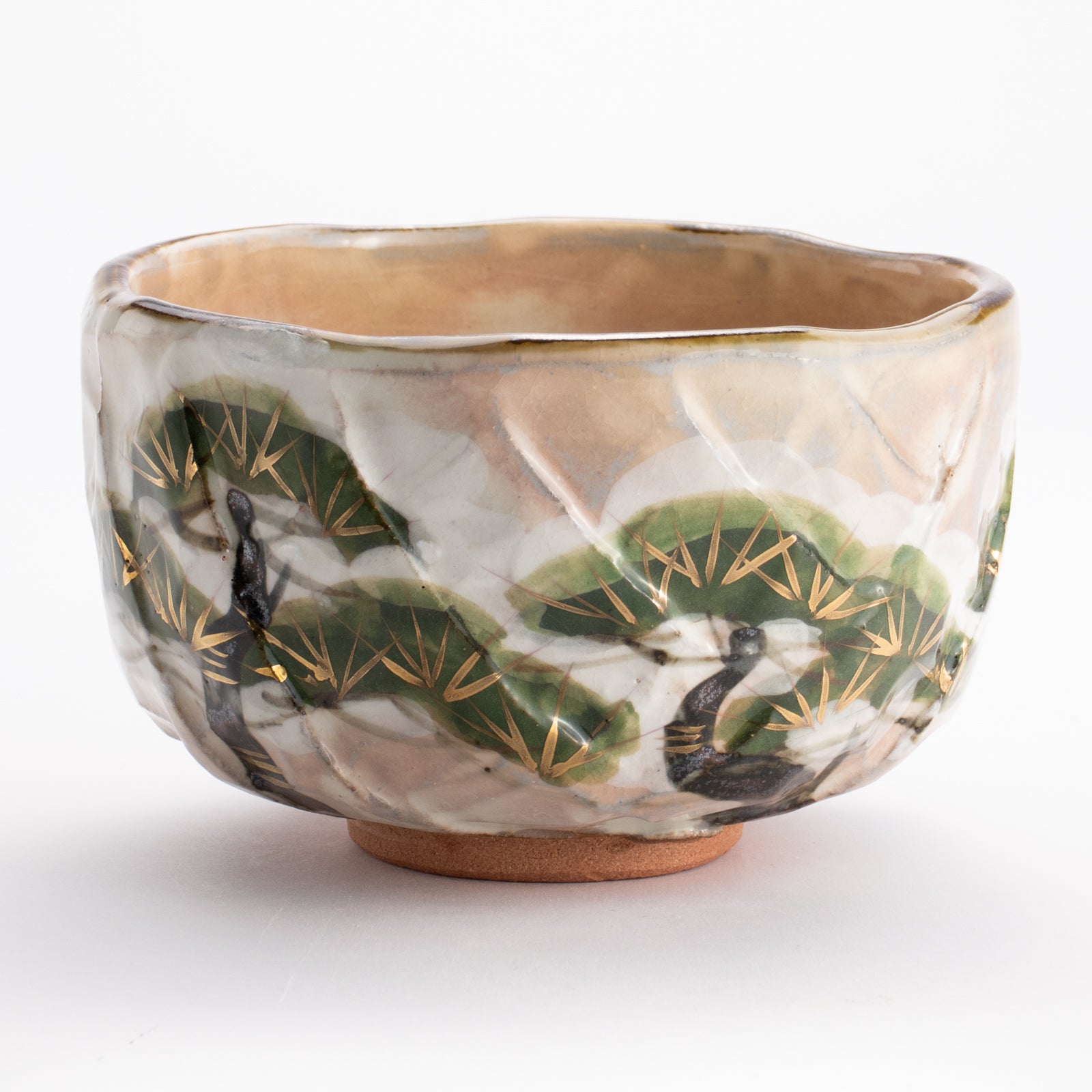 抹茶碗　雪松之絵　俊山窯 KOTOPOTTER