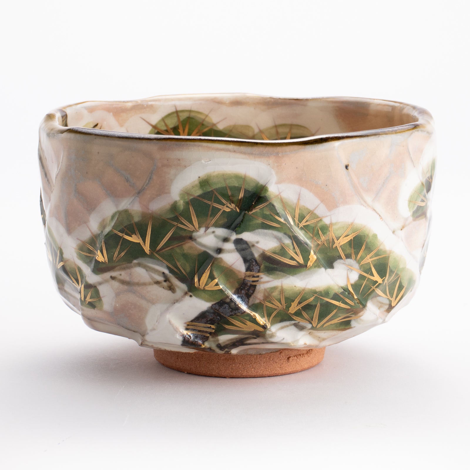 抹茶碗　雪松之絵　俊山窯 KOTOPOTTER