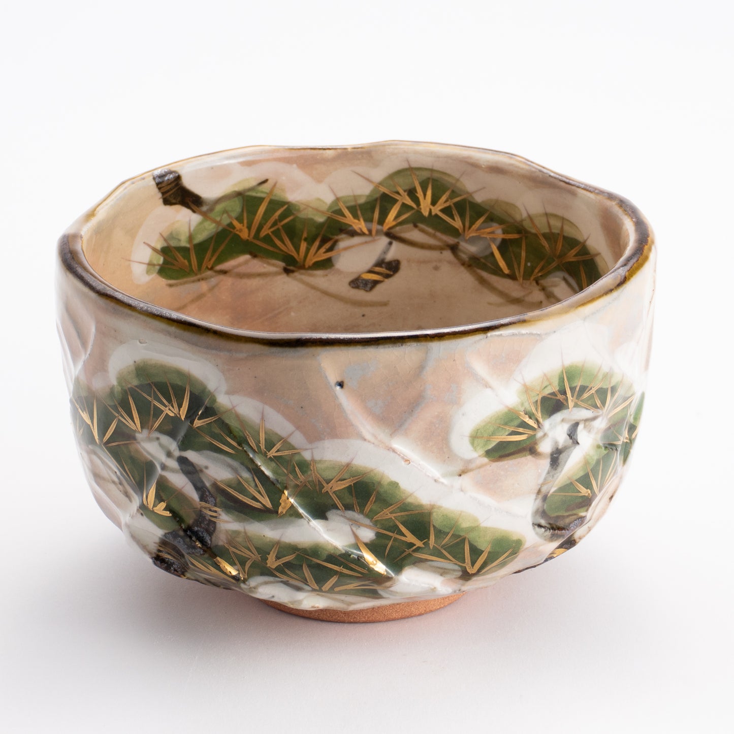 抹茶碗　雪松之絵　俊山窯 KOTOPOTTER
