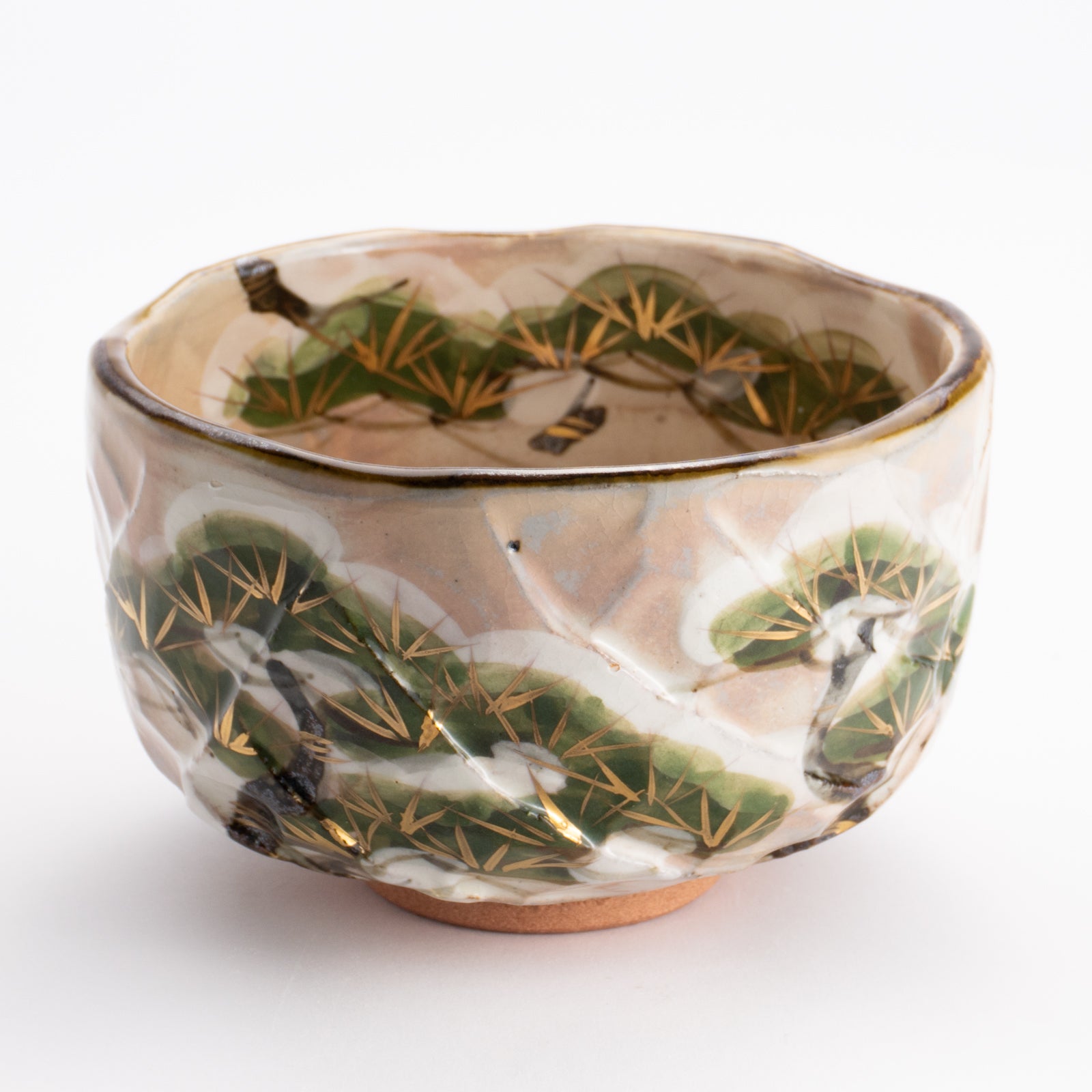 抹茶碗　雪松之絵　俊山窯 KOTOPOTTER