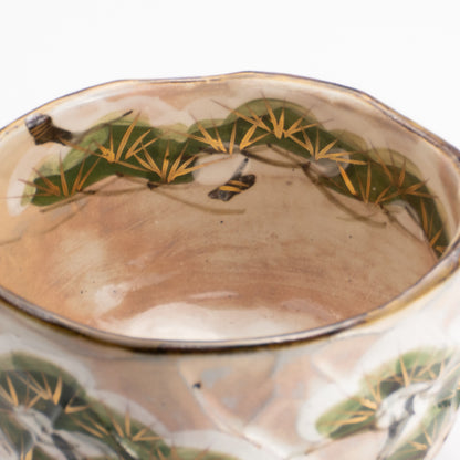 抹茶碗　雪松之絵　俊山窯 KOTOPOTTER