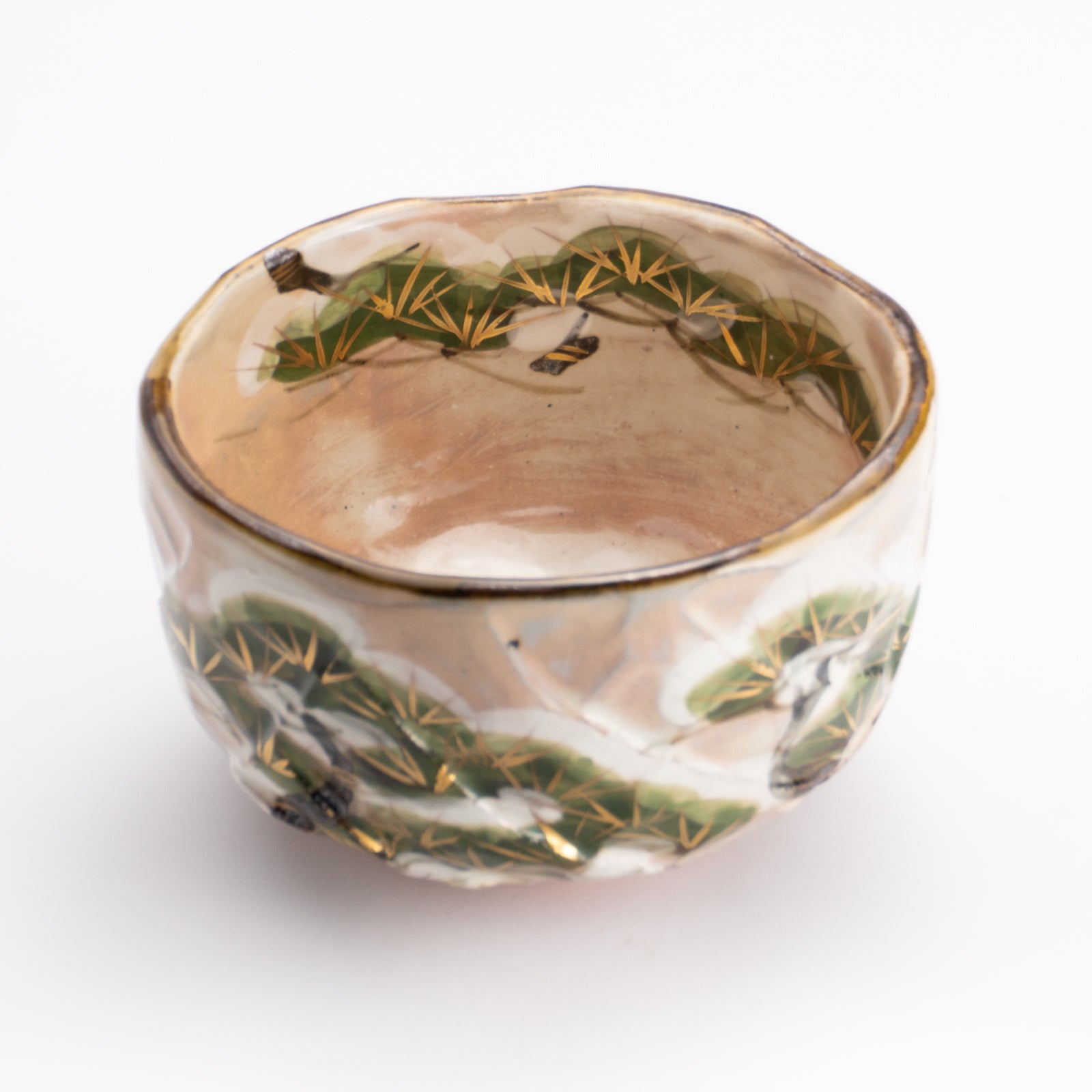 抹茶碗　雪松之絵　俊山窯 KOTOPOTTER