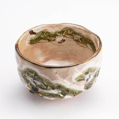 抹茶碗　雪松之絵　俊山窯 KOTOPOTTER