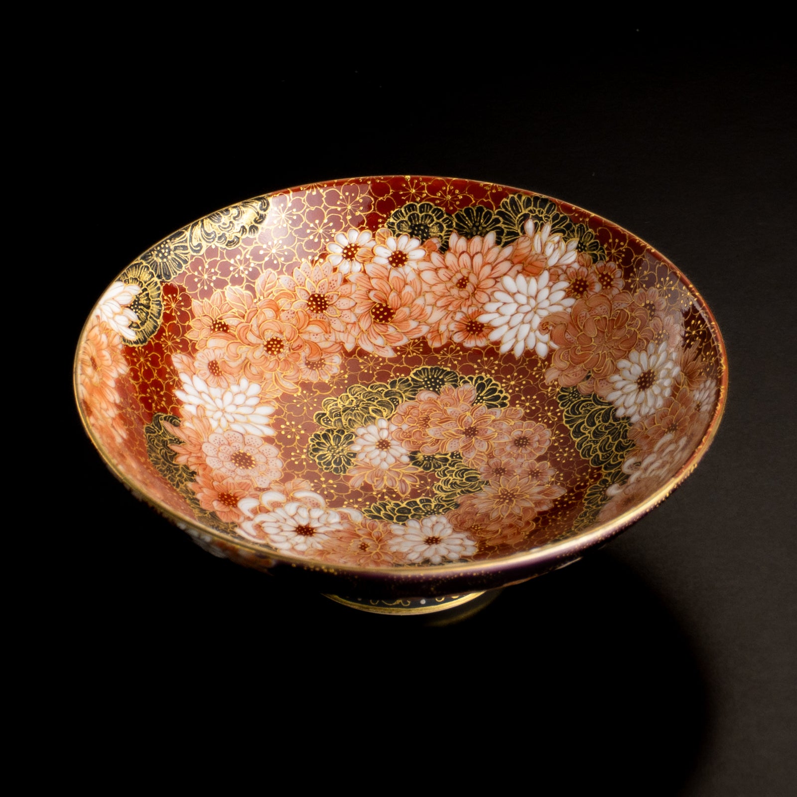 【清水焼】盃　紫金描詰"華渦"　見谷若葉 KOTOPOTTER