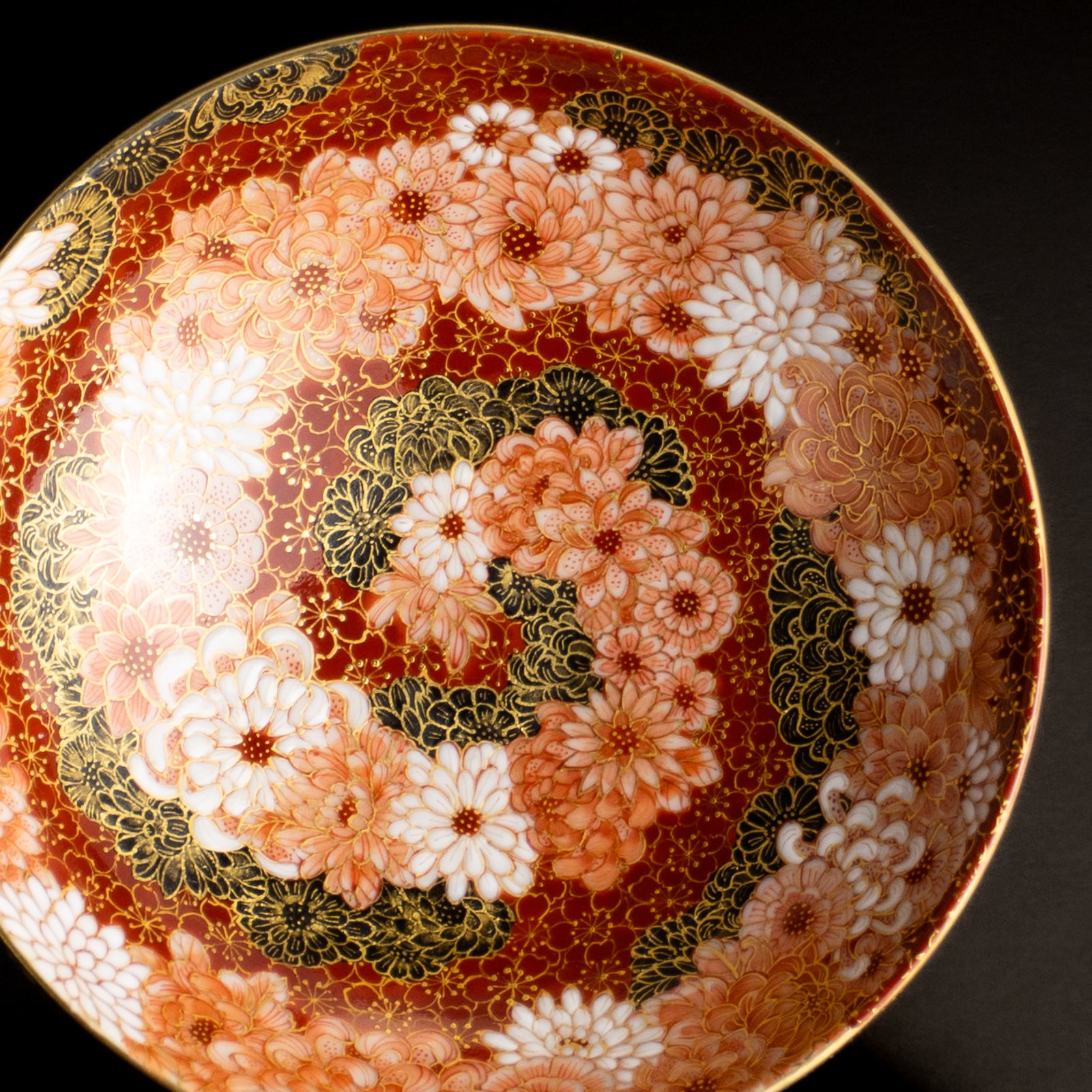 【清水焼】盃　紫金描詰"華渦"　見谷若葉 KOTOPOTTER