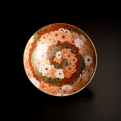 【清水焼】盃　紫金描詰"華渦"　見谷若葉 KOTOPOTTER