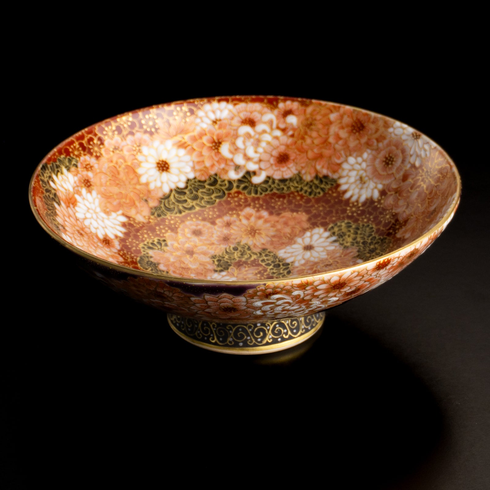 【清水焼】盃　紫金描詰"華渦"　見谷若葉 KOTOPOTTER