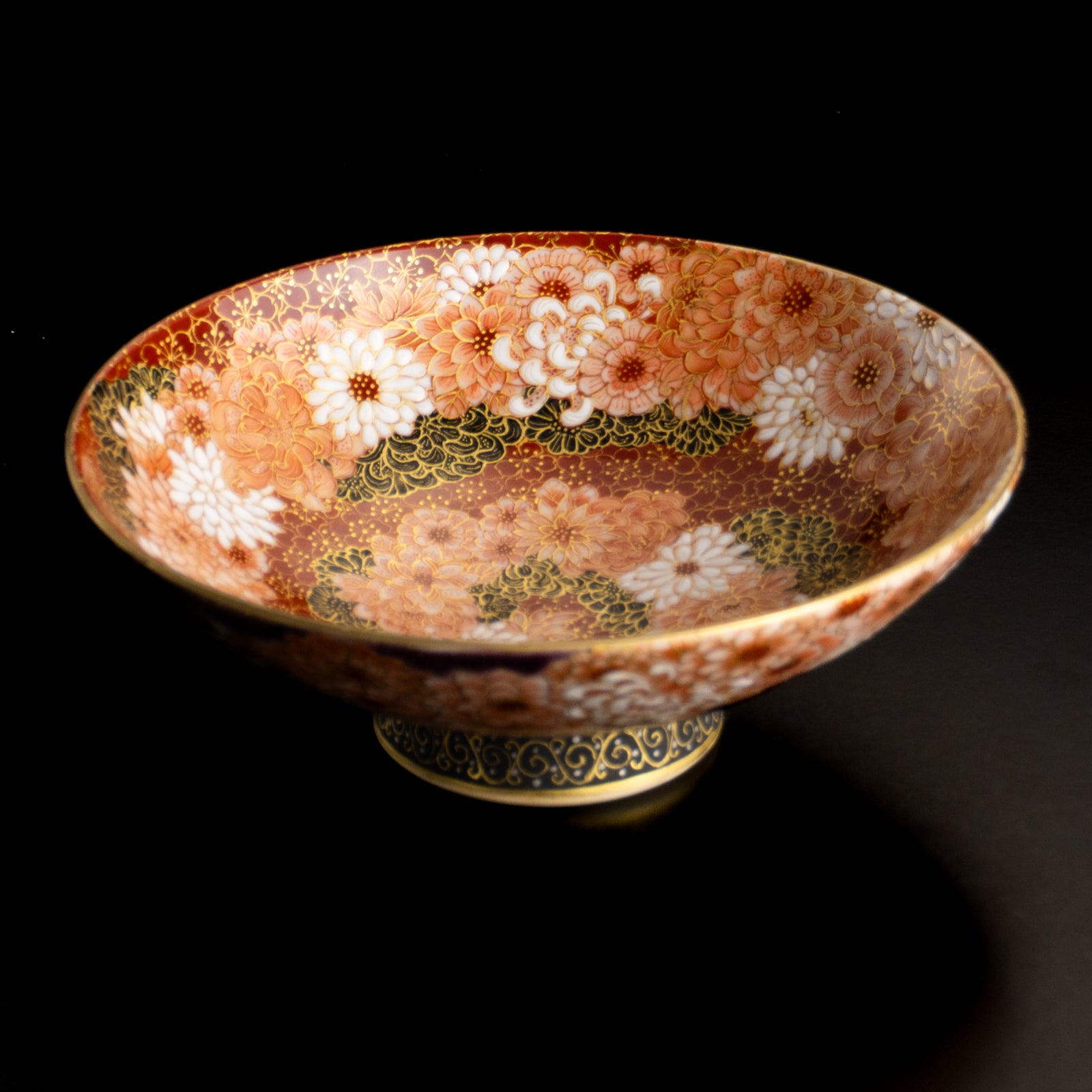 【清水焼】盃　紫金描詰"華渦"　見谷若葉 KOTOPOTTER