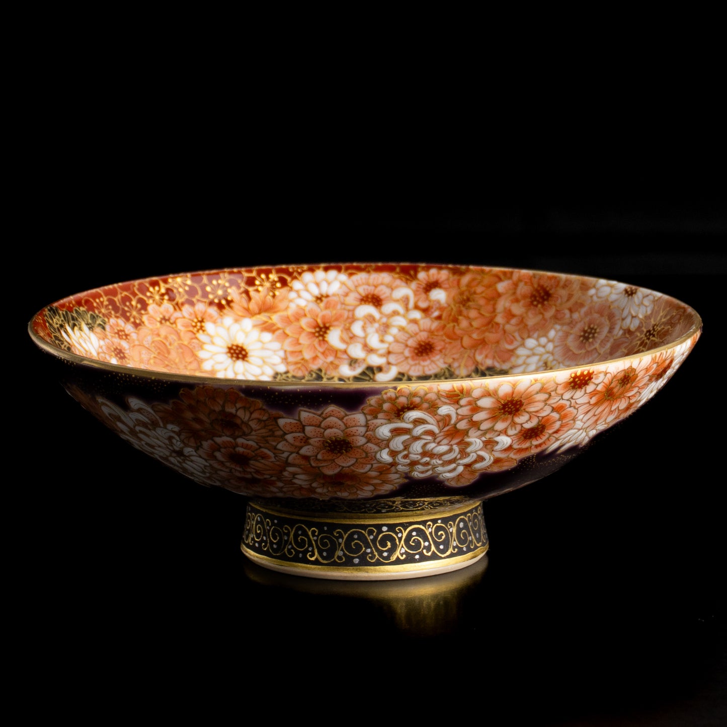 【清水焼】盃　紫金描詰"華渦"　見谷若葉 KOTOPOTTER