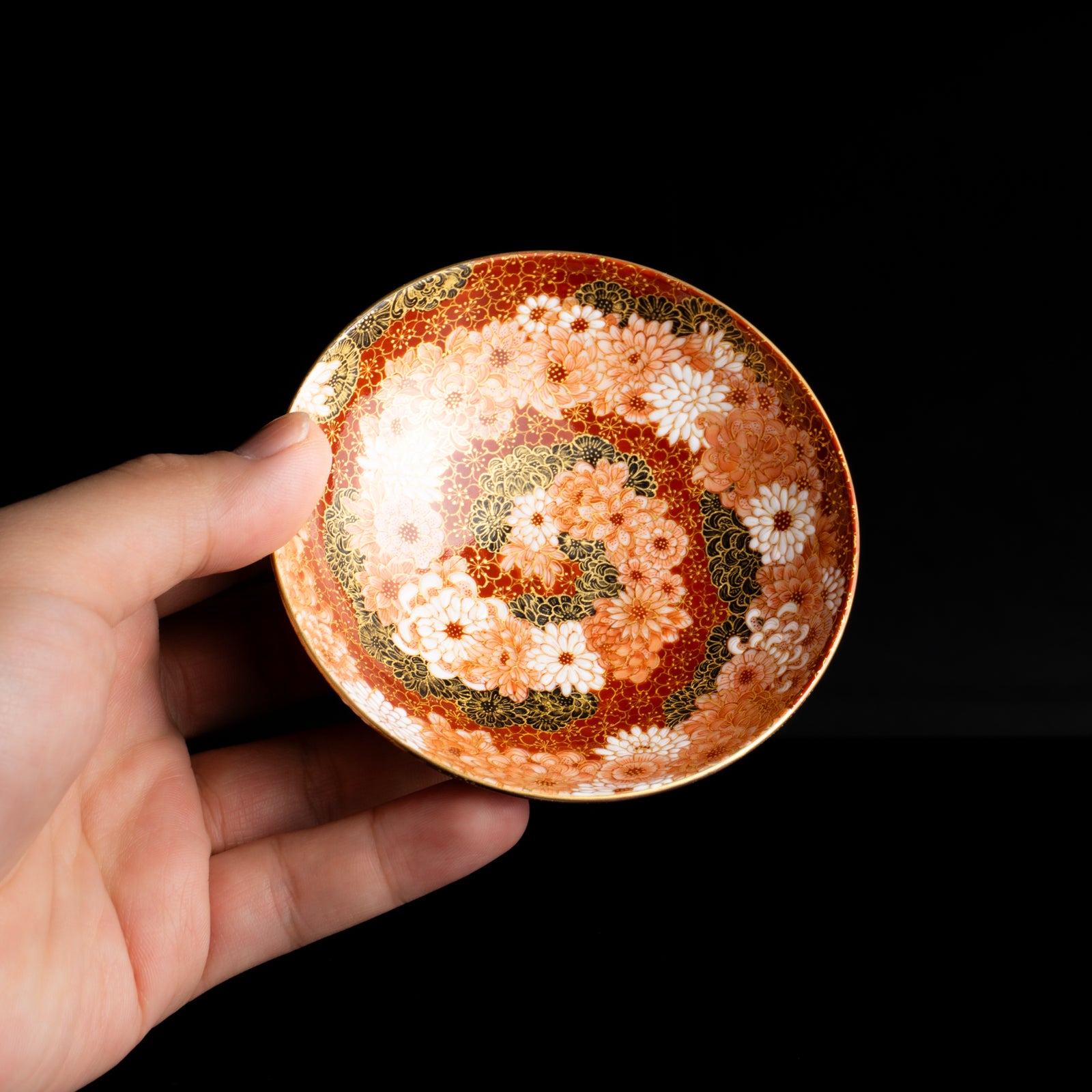 【清水焼】盃　紫金描詰"華渦"　見谷若葉 KOTOPOTTER