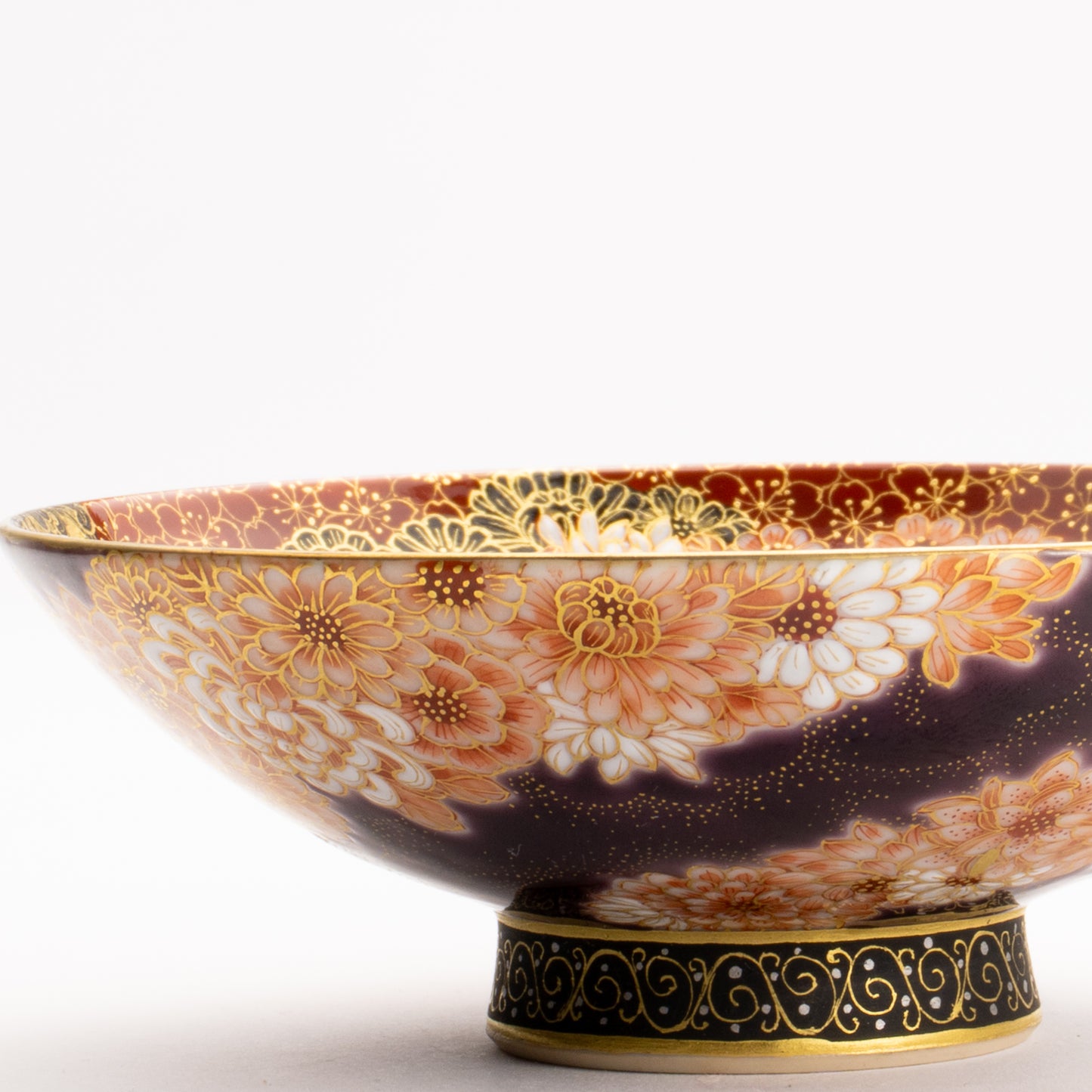 【清水焼】盃　紫金描詰"華渦"　見谷若葉 KOTOPOTTER