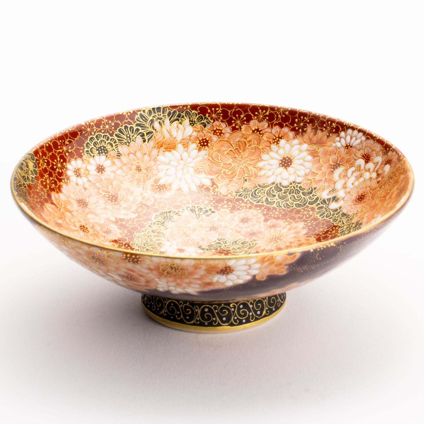 【清水焼】盃　紫金描詰"華渦"　見谷若葉 KOTOPOTTER