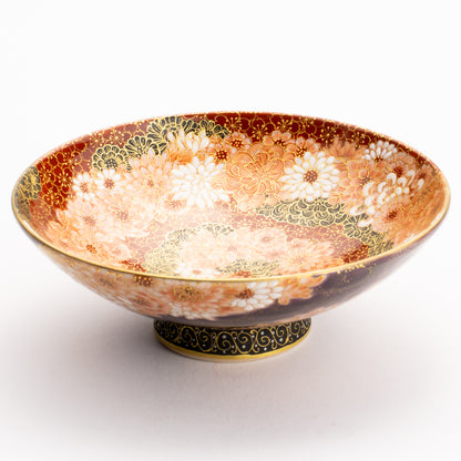 【清水焼】盃　紫金描詰"華渦"　見谷若葉 KOTOPOTTER