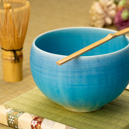 抹茶碗　碧釉 2A　竹村陽太郎 KOTOPOTTER