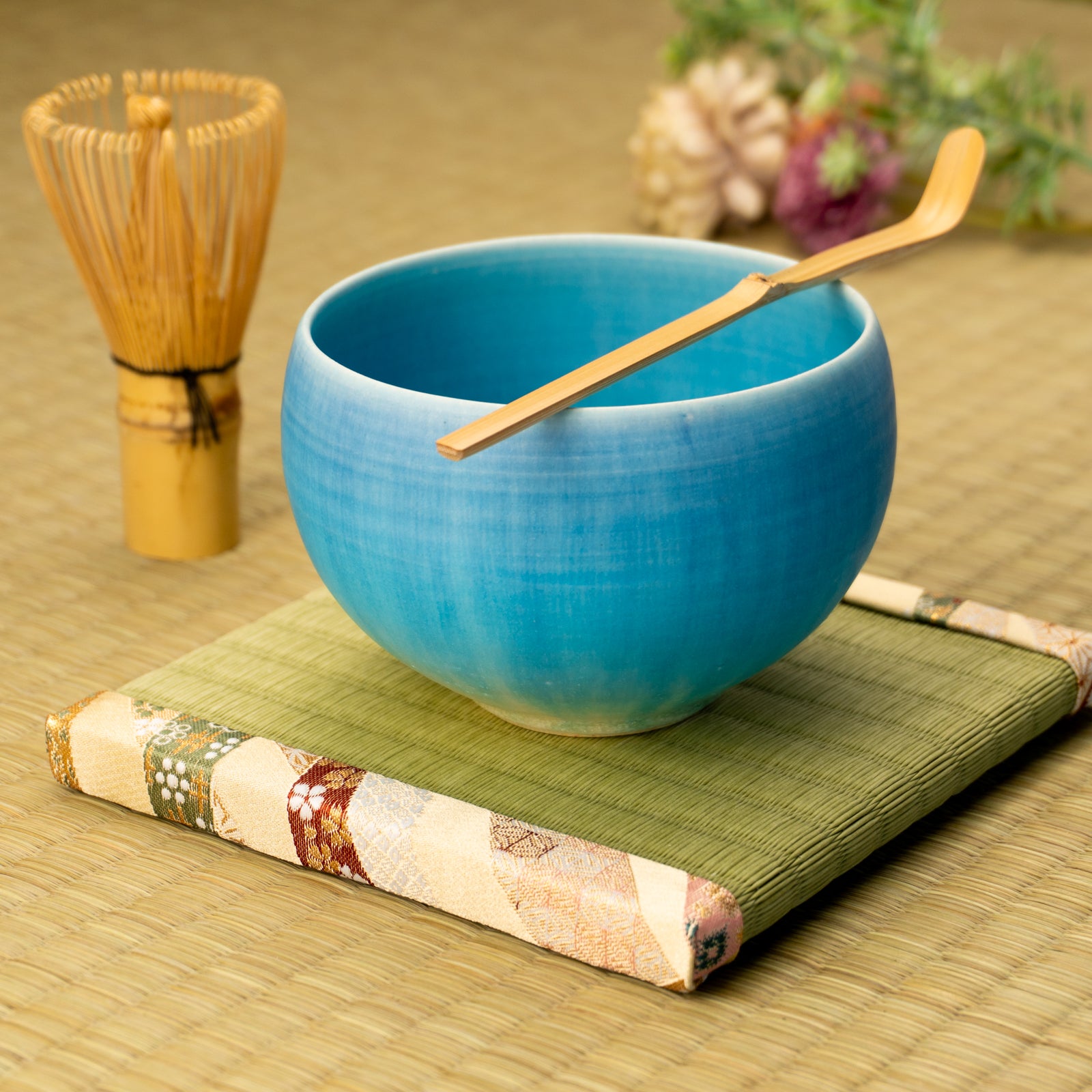 抹茶碗　碧釉 2A　竹村陽太郎 KOTOPOTTER