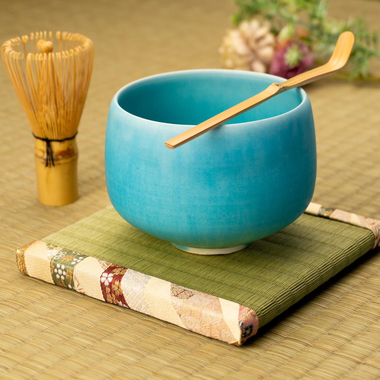 抹茶碗　碧釉 2B　竹村陽太郎 KOTOPOTTER