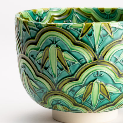 抹茶碗　松つなぎ竹　山本一如 KOTOPOTTER