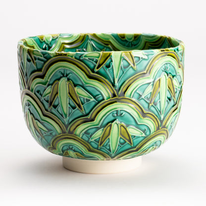 抹茶碗　松つなぎ竹　山本一如 KOTOPOTTER