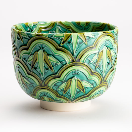 抹茶碗　松つなぎ竹　山本一如 KOTOPOTTER