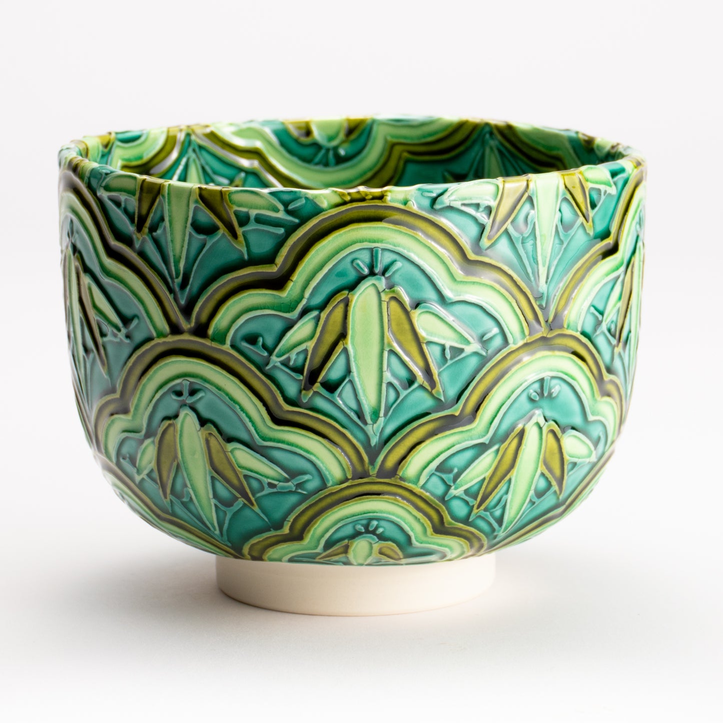 抹茶碗　松つなぎ竹　山本一如 KOTOPOTTER