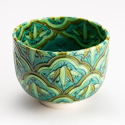 抹茶碗　松つなぎ竹　山本一如 KOTOPOTTER